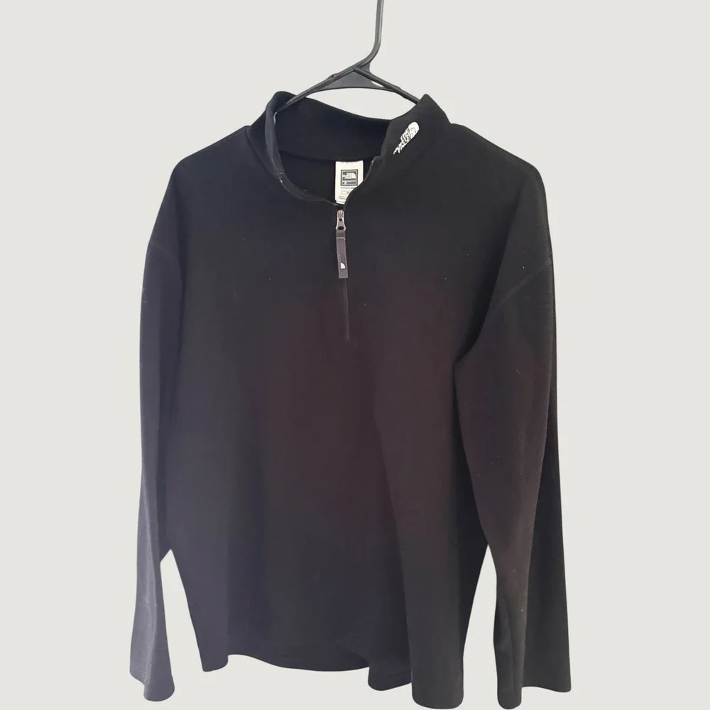 The North Face Flight Series Mens Black Quarter Zip Fleece Pullover Medium